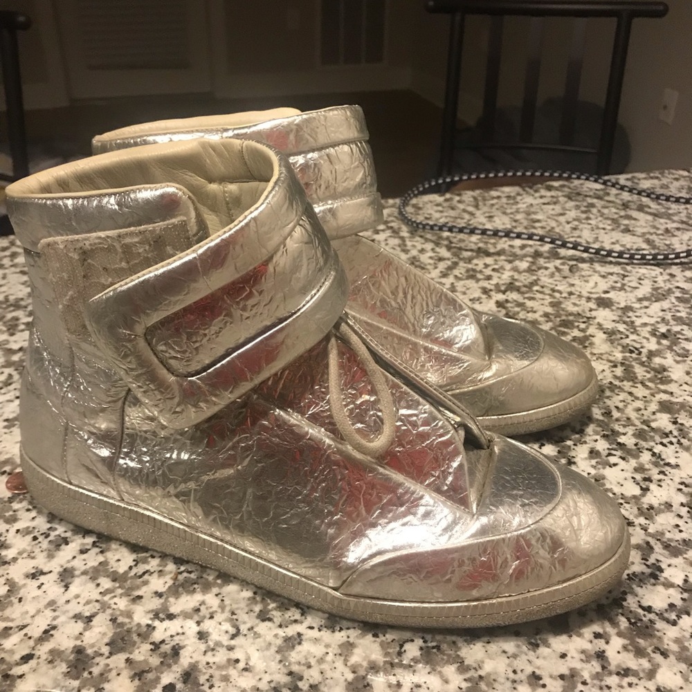 Maison Margiela Future High “Silver Foil” Size 11